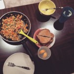 Homemade Indian dinner. ~$10/3 people